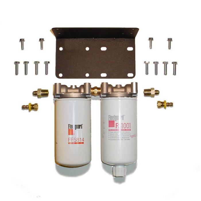 Rattlin' Truck and Tractor - Universal Severe Service Twin Filter Kit (3 Mic Fuel & 10 Mic F/W Separator Combo)
