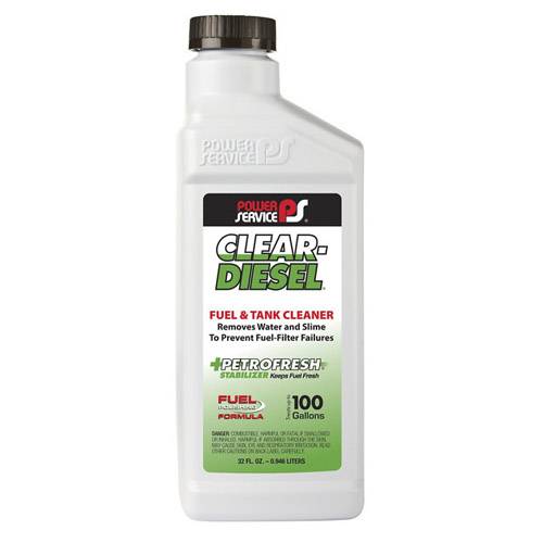 Power Service - Clear Diesel Fuel & Tank Cleaner 32 oz. Bottle