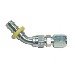 Parker 3/8" Compression to 3/8" PushLok 45° Adapter (steel)