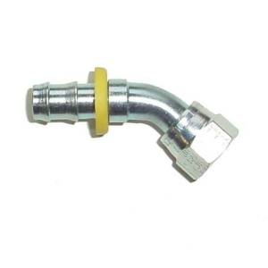 Parker -8 AN x 1/2" PushLok 45 Deg Fitting
