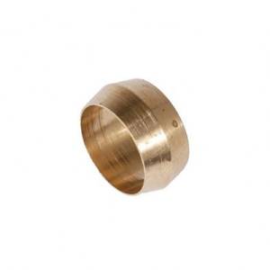 Brass Compression Ferrule for 1/4" Nylon Tubing